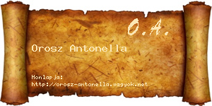 Orosz Antonella névjegykártya